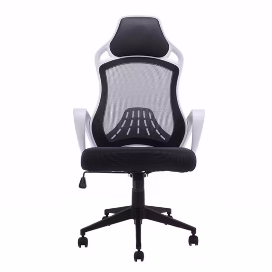 2019 多機能人間工学に基づいたオフィスチェア、ファブリックメッシュとネックサポート付きゲーミングチェア